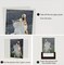 2 Sets of 5x7 Rustic Glass Photo Frames with Base (Floating Frame)